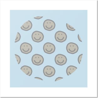 Lead Crystal Round Happy Face with Smile Pattern Posters and Art